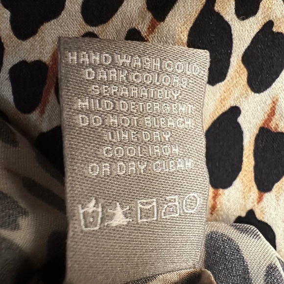 Neiman Marcus Silk & Lace Lingerie Slip Dress Leopard Cheetah Print Size Large - Picture 5 of 9